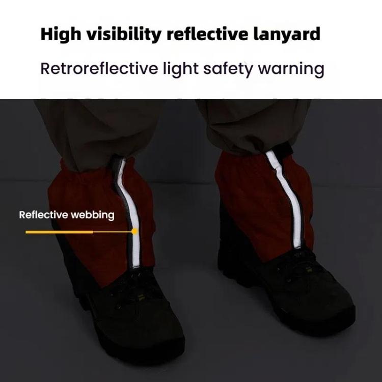 AOTU AT8917 1pair With Reflective Strip Outdoor Mountaineering Hiking Snowproof Footwear Desert Sandproof Shoe Covers(Orange)