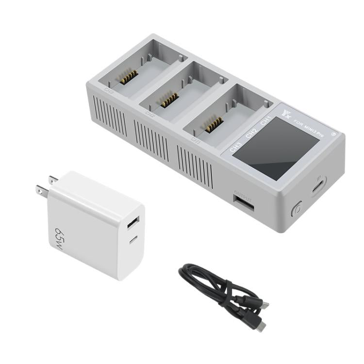 For DJI Mini 4 Pro / Mini 3 Pro / Mini 3 YX Color Screen 3-Way Charger Battery Manager With 65W US Plug - free shipping - PMC Jewellery - Order now!