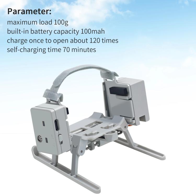 For DJI Mini 4 Pro Airdrop System USB Charging Thrower(Light Gray) - free shipping - PMC Jewellery - Order now!