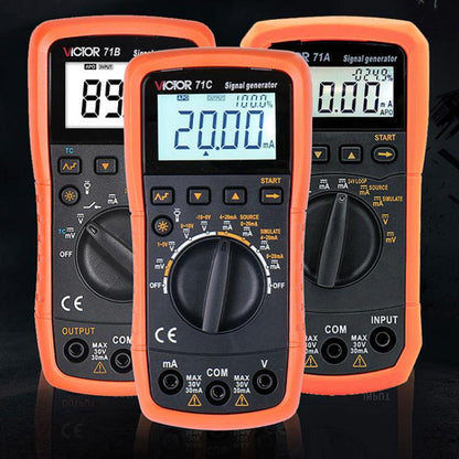 Victor Output Current Voltage Process Signal Source Multimeter, Model: VC71C - free shipping - PMC Jewellery - Order now!