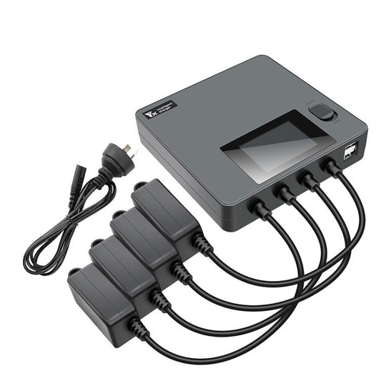 For DJI Mini 4 Pro / Mini 3 Pro / Mini 3 Color Screen Digital Display Four-Way Charger Battery Manager AU Plug - free shipping - PMC Jewellery - Order now!