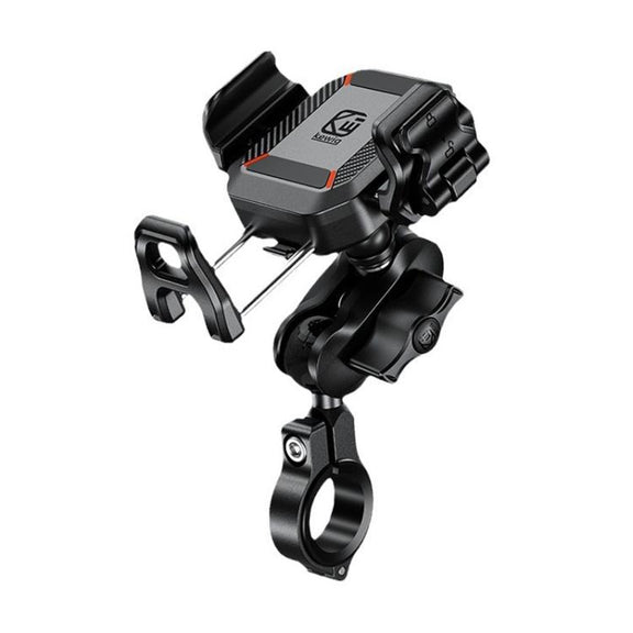 Kewig M33-C1 Outdoor Motorcycle Bike Riding Anti-Theft Shock Absorbing Cell Phone Holder(Standard Handlebar)