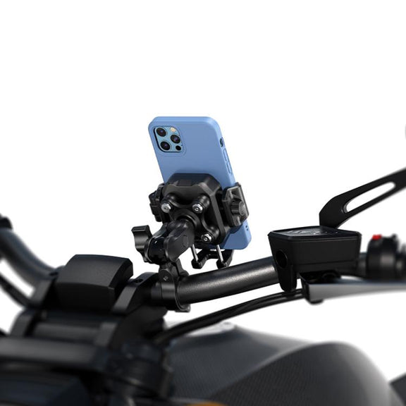 Kewig M33-C1 Outdoor Motorcycle Bike Riding Anti-Theft Shock Absorbing Cell Phone Holder(Standard Handlebar)