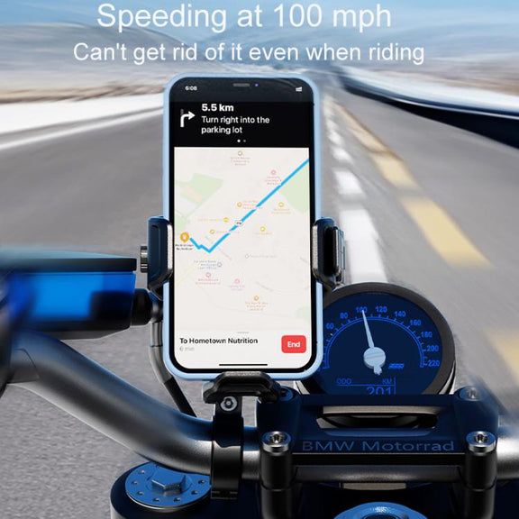 Kewig M33-C3 Outdoor Motorcycle Bike Riding Anti-Theft Shock Absorbing Cell Phone Holder(Rearview Mirror Lever)