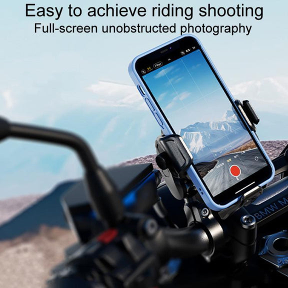 Kewig M33-C3 Outdoor Motorcycle Bike Riding Anti-Theft Shock Absorbing Cell Phone Holder(Rearview Mirror Lever)