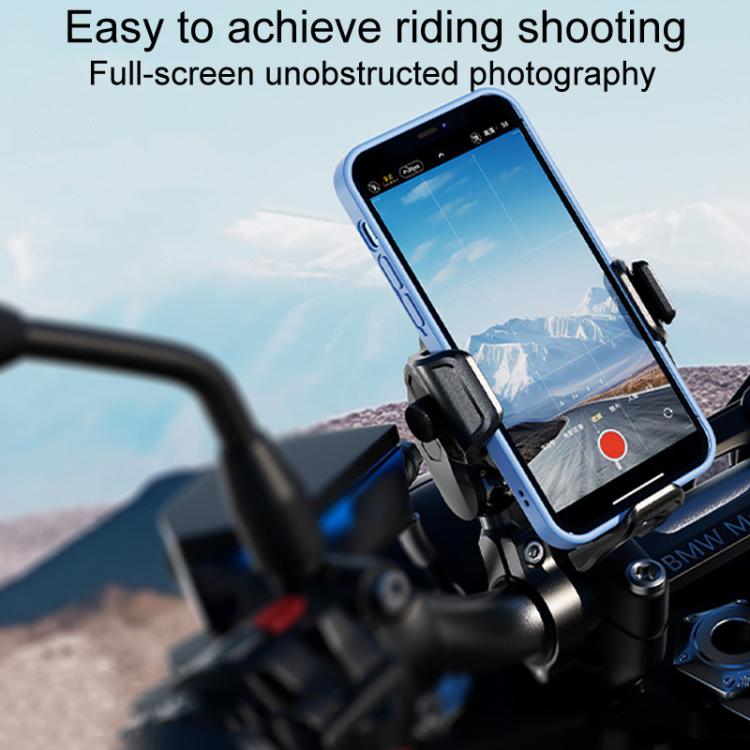 Kewig M33-C3 Outdoor Motorcycle Bike Riding Anti-Theft Shock Absorbing Cell Phone Holder(Rearview Mirror Lever)