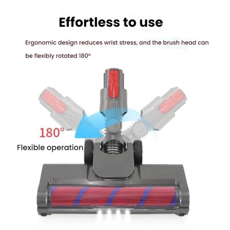 For Dyson V7 / V8 / V10 / V11 Vacuum Cleaner Floor Brush Head With LED Light 03A Soft Velvet - For Dyson Accessories by PMC TechLife | Online Shopping South Africa | PMC TechLife | Buy Now Pay Later Mobicred