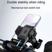 Kewig M33-C2 Outdoor Motorcycle Bike Riding Anti-Theft Shock Absorbing Cell Phone Holder(Mirror Base Model)