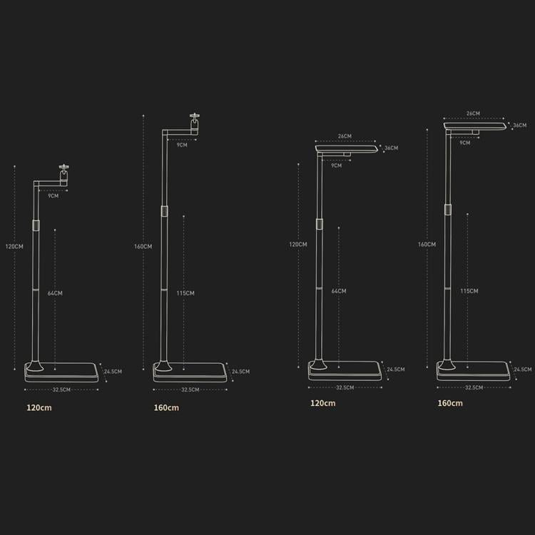 Xiaotian Household Floor-standing Hidden Projector Telescopic Bracket, Spec: 1.2m Bend Model - Accessories & Parts by Xiaotian | Online Shopping South Africa | PMC Jewellery | Buy Now Pay Later Mobicred