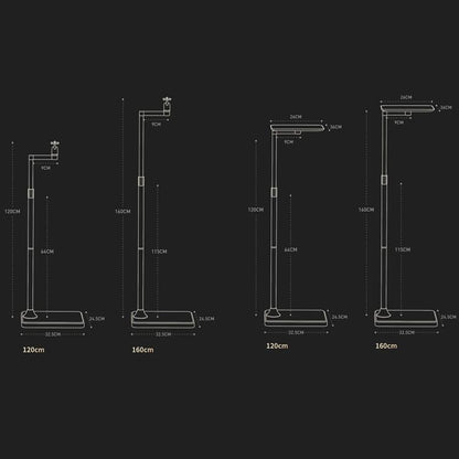 Xiaotian Household Floor-standing Hidden Projector Telescopic Bracket, Spec: 1.2m Bend Model - Accessories & Parts by Xiaotian | Online Shopping South Africa | PMC Jewellery | Buy Now Pay Later Mobicred