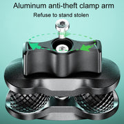 Kewig M33-A5 Outdoor Riding Shock Absorbing Anti-Theft 15W QI Wireless Charger Cell Phone Mounting Bracket(Horizontal Bar Model)