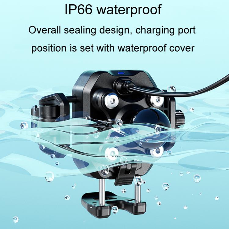 Kewig M33-A5 Outdoor Riding Shock Absorbing Anti-Theft 15W QI Wireless Charger Cell Phone Mounting Bracket(Horizontal Bar Model)