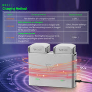 For DJI Mini 4 Pro / Mini 3 Pro / Mini 3 YX  Two-Way Charger Battery Manager(Silver)