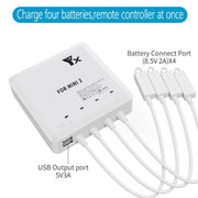 For DJI Mini 4 Pro / Mini 3 Pro / Mini 3 Drone YX 4-way Charger Battery Butler AU Plug