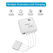 For DJI Mini 4 Pro / Mini 3 Pro / Mini 3 Drone YX 4-way Charger Battery Butler US Plug