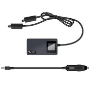 For DJI Air 3S /Air 3 YX Digital Display Car Charger Charge 2 Batteries At the Same Time(Black)