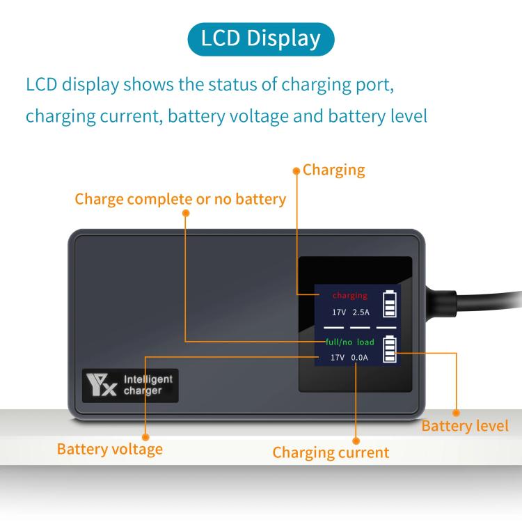 For DJI Air 3S /Air 3 YX Digital Display Car Charger Charge 2 Batteries At the Same Time(Black)