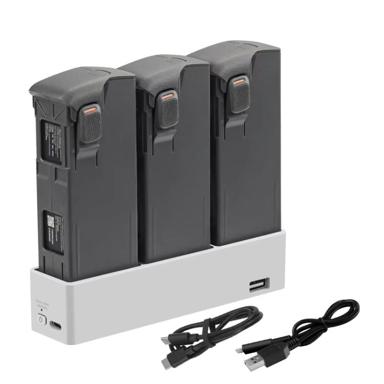 For DJI Avata 2 YX Charger 3-way Charging Butler Supports PD 65W(Silver Gray) - free shipping - PMC TechLife - Order now!