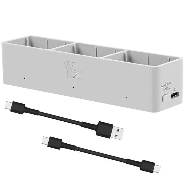 For DJI Avata 2 YX Charger 3-way Charging Butler Supports PD 65W(Silver Gray) - free shipping - PMC Jewellery - Order now!