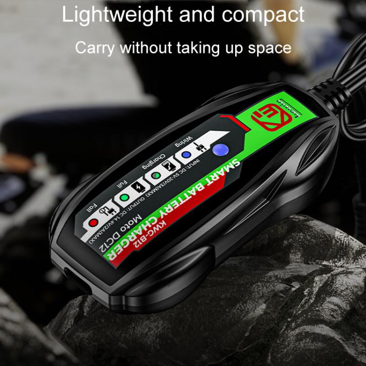 Kewig B12 Motorcycle Lead-Acid Battery Modified Charger(Black) - free shipping - PMC Jewellery - Order now!