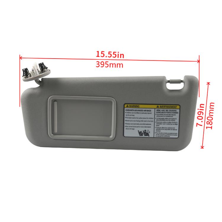For Toyota RAV4  Car Left Sun Visor(Gray) - Interior Mirrors by PMC TechLife | Online Shopping South Africa | PMC TechLife | Buy Now Pay Later Mobicred