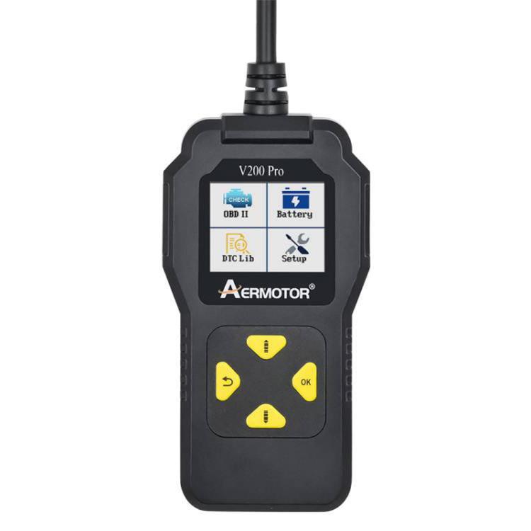 AERMOTOR V200PRO Car Troubleshooter Engine Inspection Scanner Readout Card ELM327 Battery Inspection Tool(Black) - free shipping - PMC Jewellery - Order now!