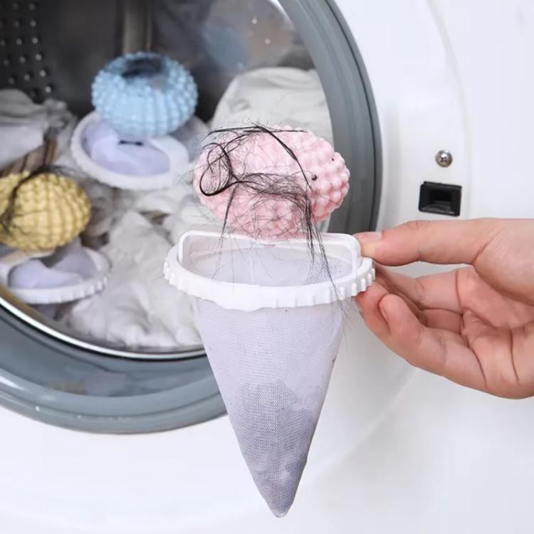 Hair Filter Bag Laundry Lint Catcher for Washing Machine(Pink) - free shipping - PMC TechLife - Order now!