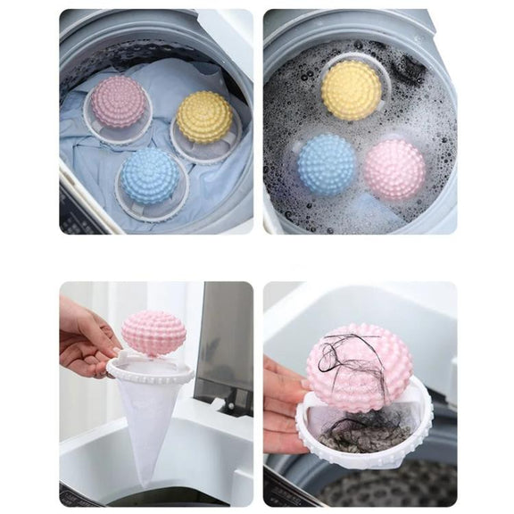 Hair Filter Bag Laundry Lint Catcher for Washing Machine(Blue)