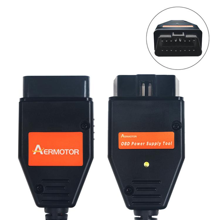AERMOTOR Car ECU OBD2 Connector Battery Charging Clip Emergency Power Off Protector(Red Black) - Booster Cable & Clip by AERMOTOR | Online Shopping South Africa | PMC Jewellery | Buy Now Pay Later Mobicred
