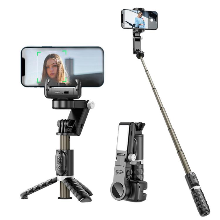 TokQi Q18 Desktop Wireless Remote Control Handheld Gimbal Stabilizer Fill Light Selfie Stick Tripod(Black) - free shipping - PMC TechLife - Order now!