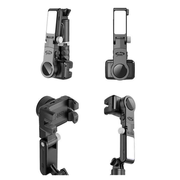 TokQi Q18 Desktop Wireless Remote Control Handheld Gimbal Stabilizer Fill Light Selfie Stick Tripod(Black) - free shipping - PMC Jewellery - Order now!