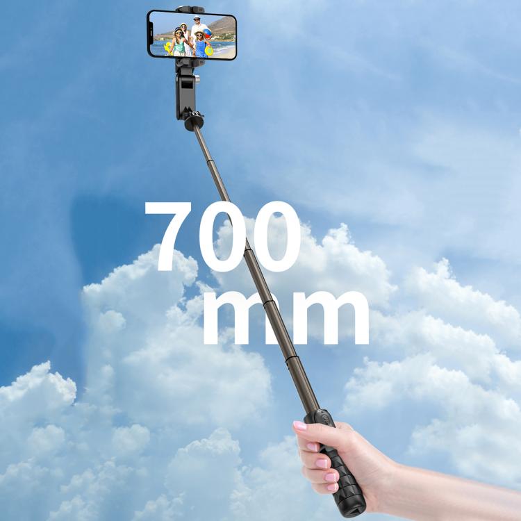 TokQi Q18 Desktop Wireless Remote Control Handheld Gimbal Stabilizer Fill Light Selfie Stick Tripod(Black) - free shipping - PMC Jewellery - Order now!