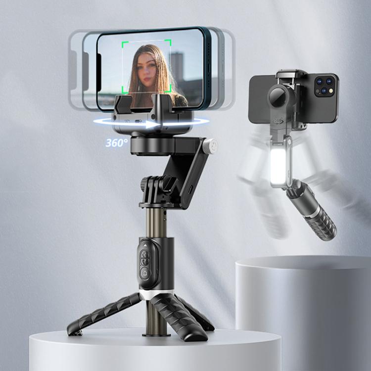 TokQi Q18 Desktop Wireless Remote Control Handheld Gimbal Stabilizer Fill Light Selfie Stick Tripod(Black) - free shipping - PMC Jewellery - Order now!