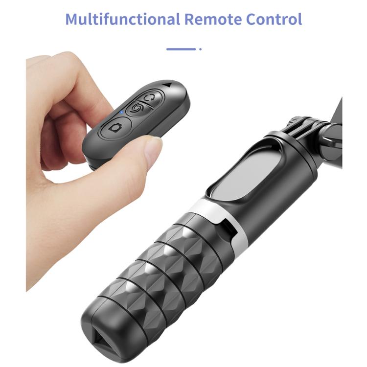 TokQi Q18 Desktop Wireless Remote Control Handheld Gimbal Stabilizer Fill Light Selfie Stick Tripod(Black) - free shipping - PMC Jewellery - Order now!