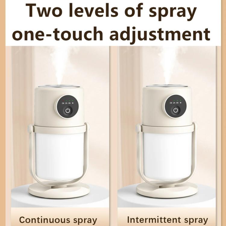 USB Intelligent Home Large Capacity Humidifier With Night Light Small Air Purifier, Color: Beige+Base - free shipping - PMC TechLife - Order now!