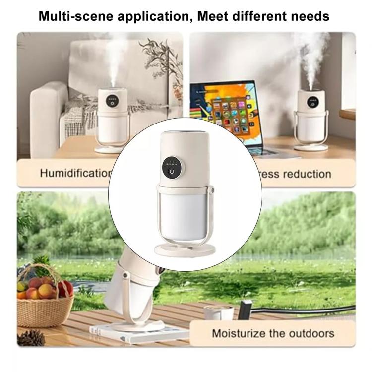 USB Intelligent Home Large Capacity Humidifier With Night Light Small Air Purifier, Color: Beige+Base - free shipping - PMC TechLife - Order now!