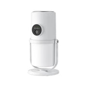 Desktop Dual Port Humidifier Portable Mini Air Purifier With Nightlight, Color: White+Base