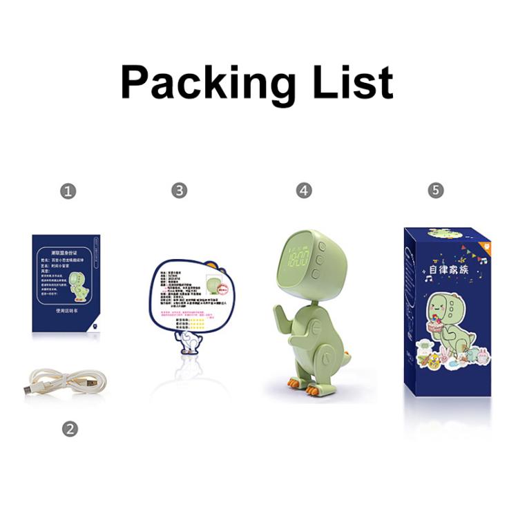 Cartoon Variety Dinosaur USB Charging LED Screen Timer Night Light Electronic Alarm Clock(Pink) - Alarm Clocks by PMc TechLife | Online Shopping South Africa | PMc TechLife | Buy Now Pay Later Mobicred