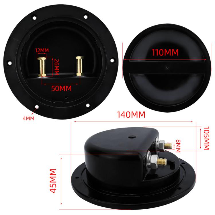 RV Yacht Copper Conductive Water-resistant Solid Deck Cabin Sealing Cover, Configuration: CP-5094