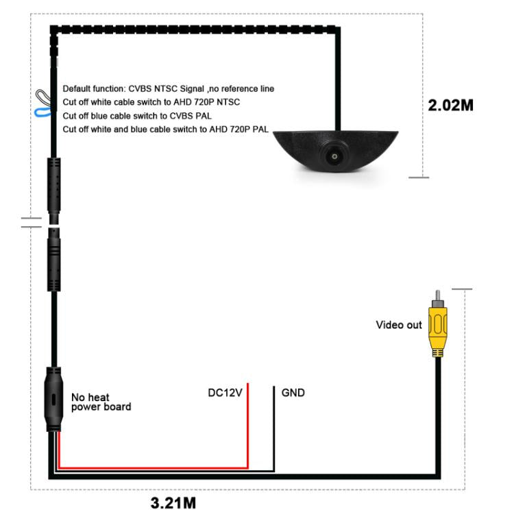 For Volvo Car Hollow Logo Universal Front View Camera - Rear View Cameras by PMC TechLife | Online Shopping South Africa | PMC TechLife | Buy Now Pay Later Mobicred
