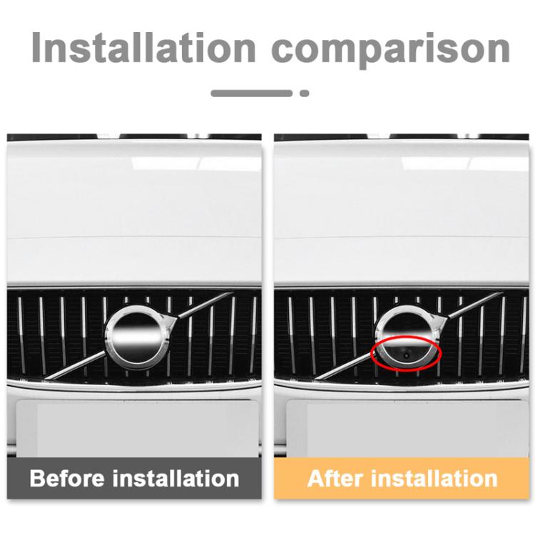 For Volvo Car Hollow Logo Universal Front View Camera - Rear View Cameras by PMC TechLife | Online Shopping South Africa | PMC TechLife | Buy Now Pay Later Mobicred