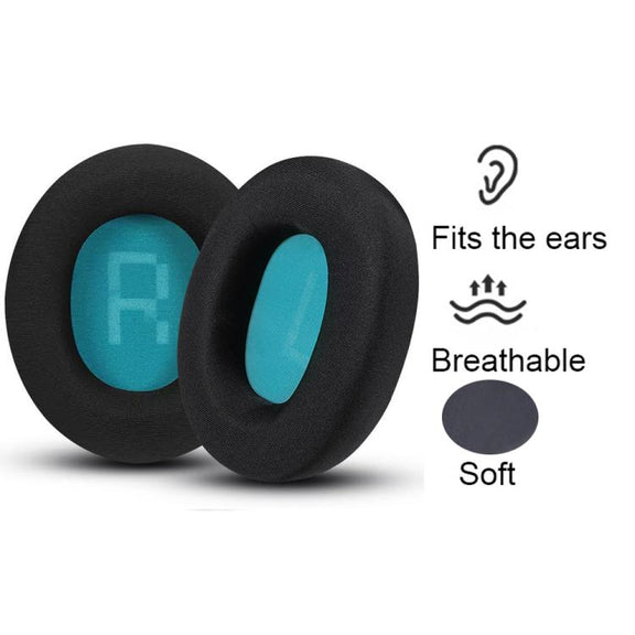 1pair Headset Sponge Earmuffs for SteelSeries Arctis Pro / Arctis 3 / 5 / 7, Color: Black Purple Ice Leather