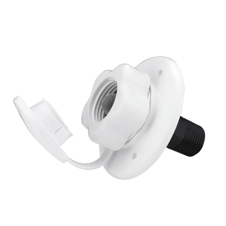 RV Ship Flange Threaded Leak-proof Water Inlet Connector Check Valve, Specifications: White 1 - free shipping - PMC TechLife - Order now!