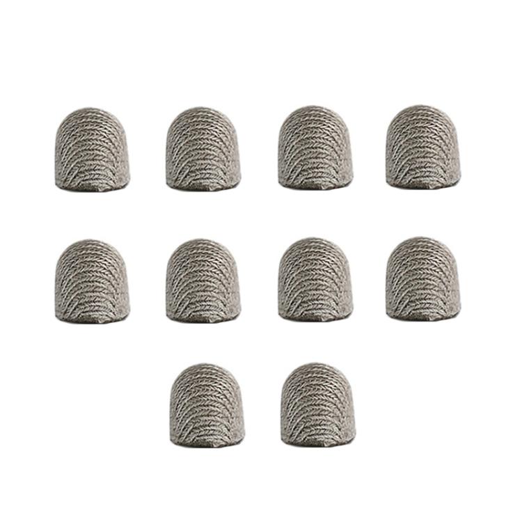 10pcs Silver Fibre Nano Conductive Light Fabric Tip High Sensitivity Capacitive Pen Tip, Spec: 8.0mm - free shipping - PMC Jewellery - Order now!