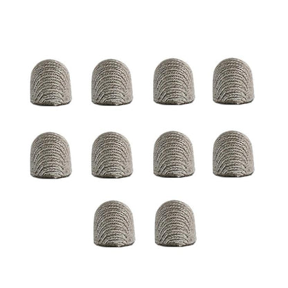 10pcs Silver Fibre Nano Conductive Light Fabric Tip High Sensitivity Capacitive Pen Tip, Spec: 8.0mm - free shipping - PMC Jewellery - Order now!