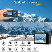 WIFI Wide-angle EIS Anti-shake Touch Color Dual-screen Remote Control Video Sports Camera(Q60TR)