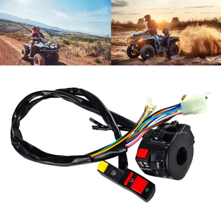 BZKG-ATV Off-Road Motorcycle Modified Accessories Handlebar Combination Switch(Black) - Electrical System by PMC TechLife | Online Shopping South Africa | PMC TechLife | Buy Now Pay Later Mobicred