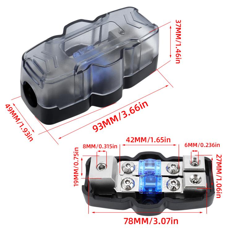 1 Out 2 Ways Car Audio Power Fuse Holder Car Fuse Distribution Block, Specifications: CP-5174 - Fuse by PMC TechLife | Online Shopping South Africa | PMC TechLife | Buy Now Pay Later Mobicred