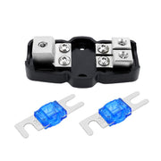 1 Out 2 Ways Car Audio Power Fuse Holder Car Fuse Distribution Block, Specifications: CP-5175 With Accessories