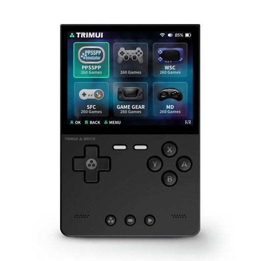 TRIMUI BRICK Open Source Pocket Console Portable Wireless Bluetooth HD Retro Arcade, Size: 64G(Black) - free shipping - PMC Jewellery - Order now!